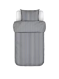 MARC O'POLO HOME | Satin Bettwäsche CLASSIC STRIPE 70x90cm/140x200cm Navy | Blu scuro