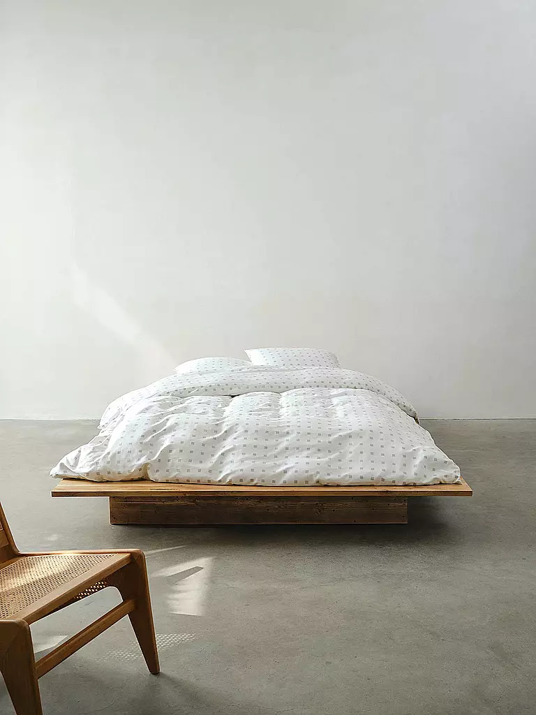 MARC O'POLO HOME | Satin-Bettwäsche HARPA 70x90cm/140x200cm Grey Mist | Grigio chiaro