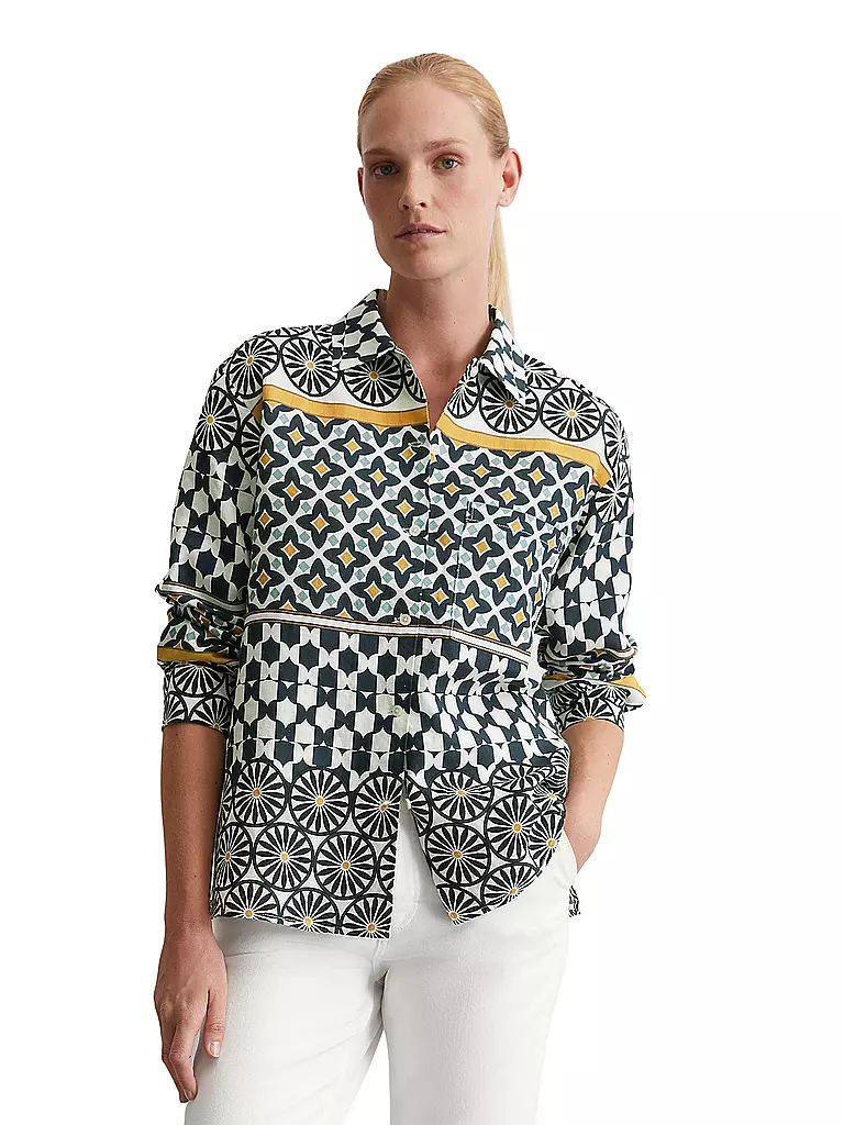 MARC O'POLO | Blusa di lino | Blu scuro