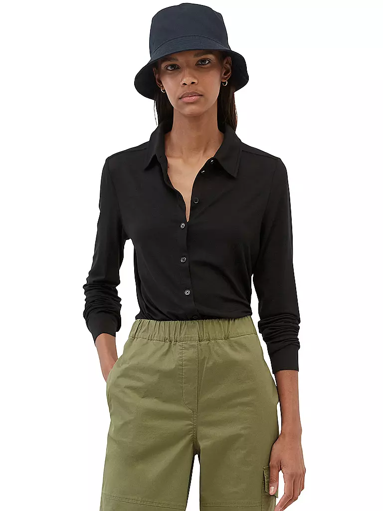 MARC O'POLO | Blusa in jersey | Nero