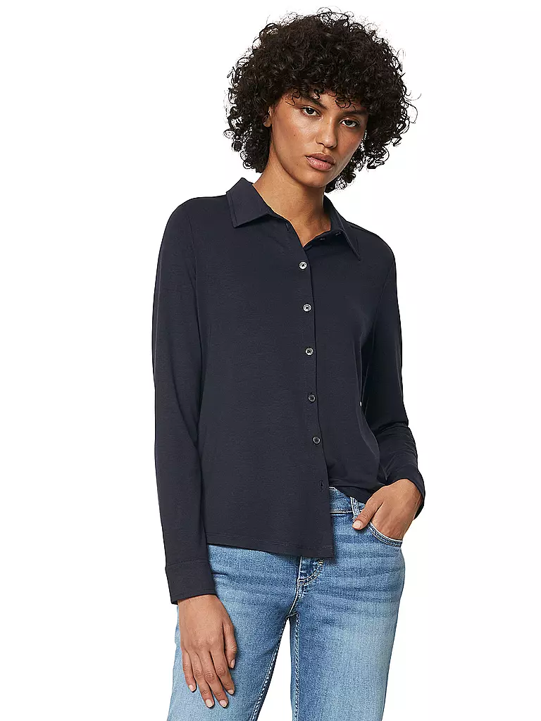 MARC O'POLO | Blusa in jersey | Blu scuro