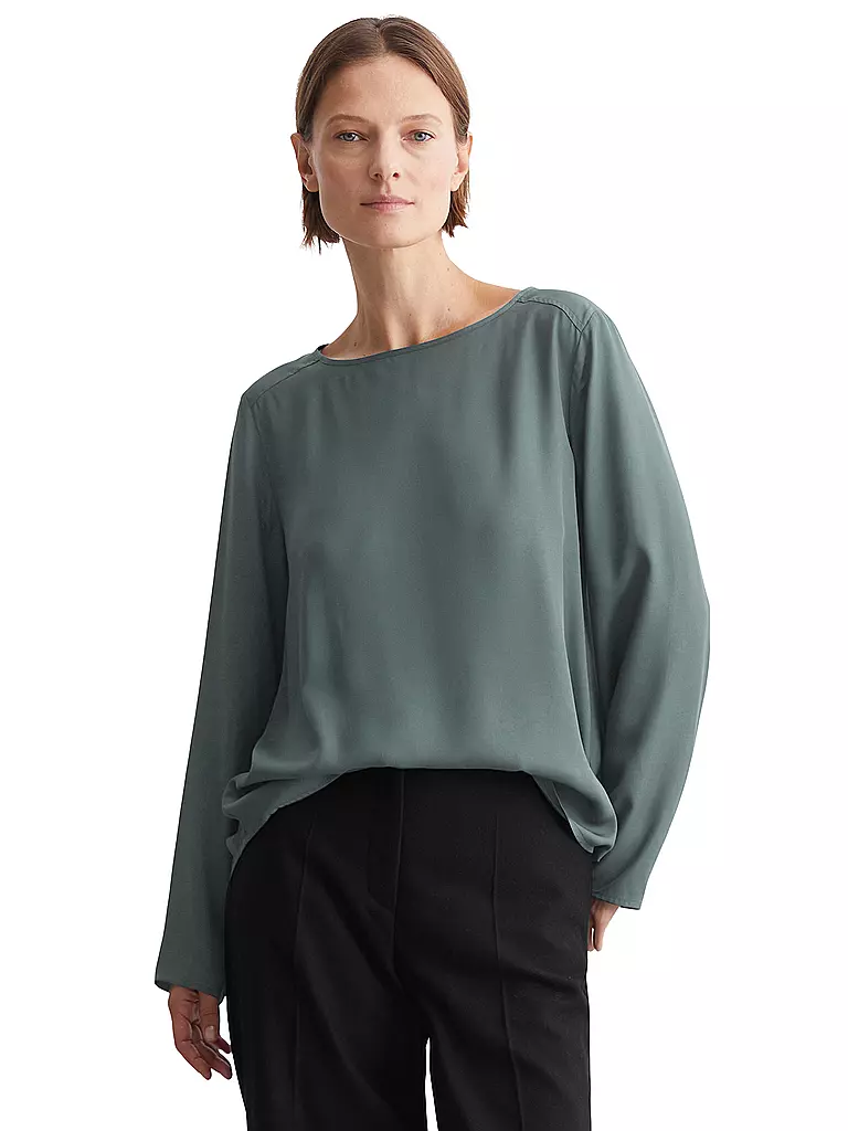 MARC O'POLO | Blusenshirt  | Verde scuro