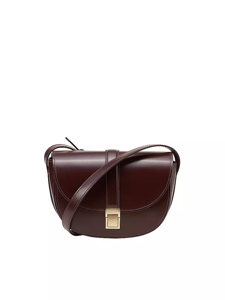 MARC O'POLO | Borsa in pelle - Borsa a tracolla piccola | Rosso scuro
