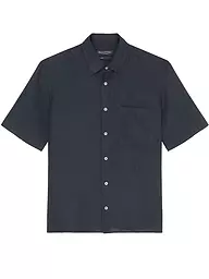 MARC O'POLO | Camicia di lino | Blu scuro
