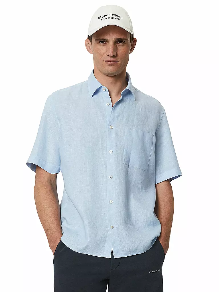 MARC O'POLO | Camicia di lino Regular Fit | Blu