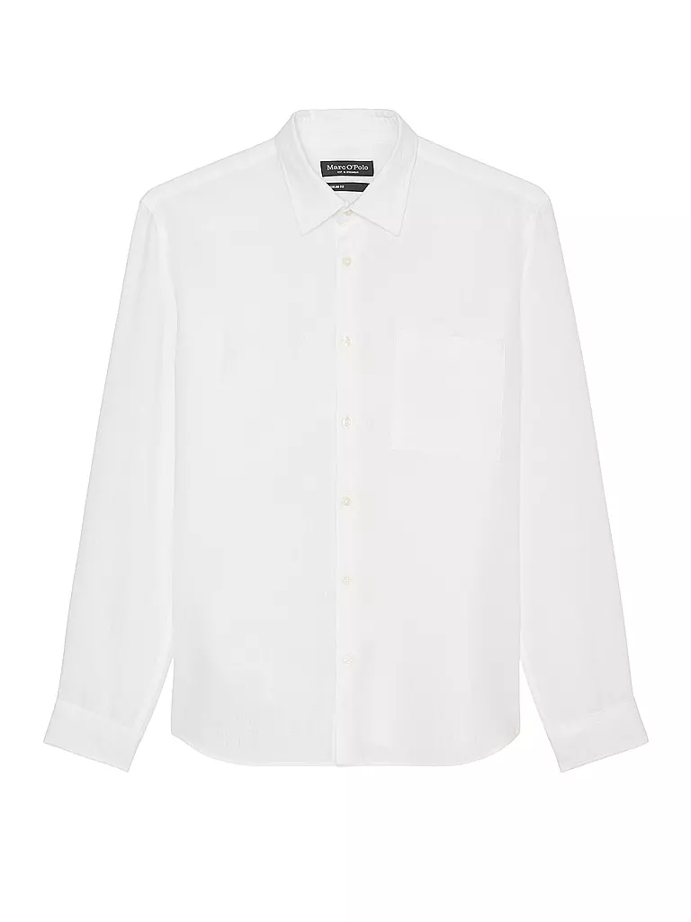 MARC O'POLO | Camicia di lino vestibilità regular | Bianco