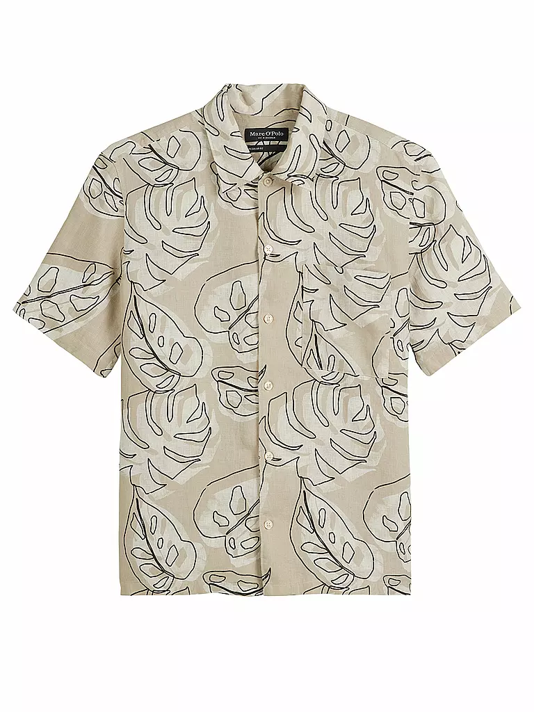 MARC O'POLO | Camicia di lino vestibilità regular | Crema