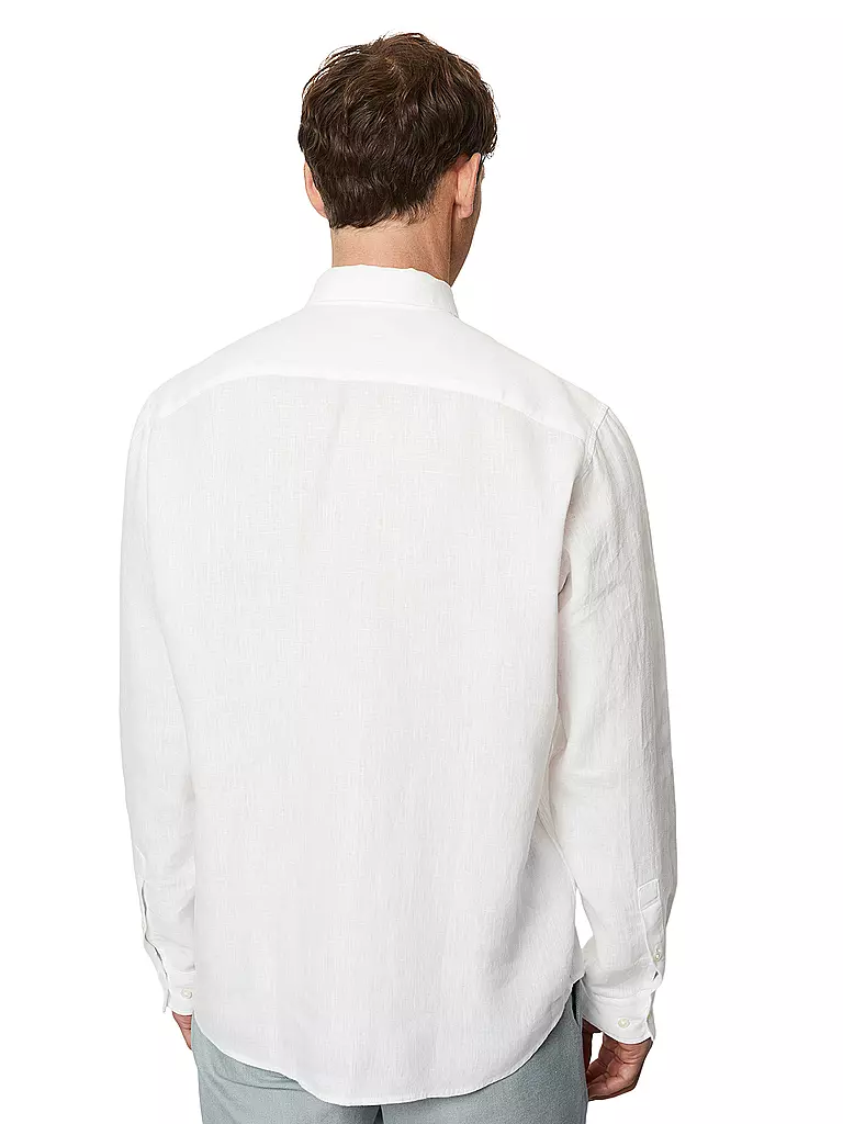MARC O'POLO | Camicia di lino vestibilità regular | Bianco
