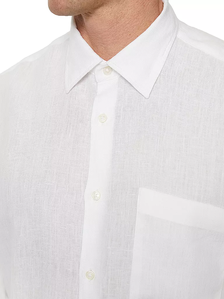 MARC O'POLO | Camicia di lino vestibilità regular | Bianco