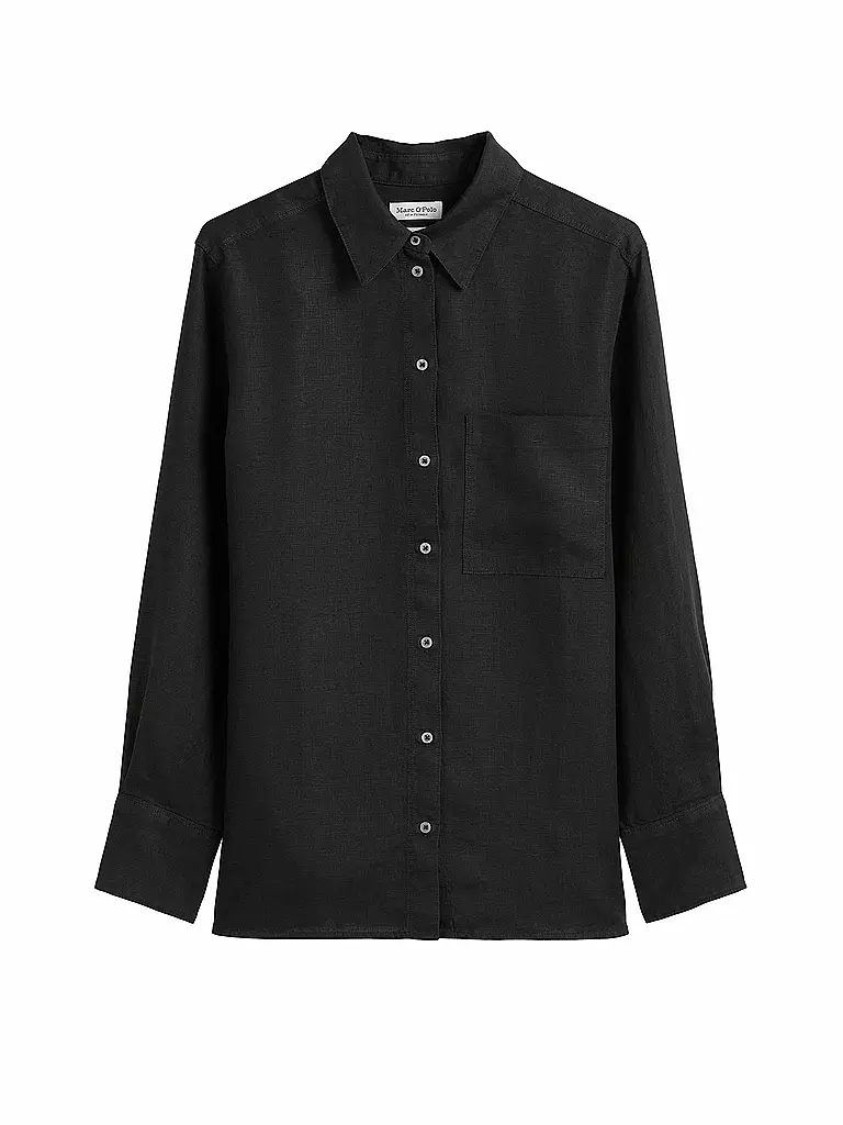 MARC O'POLO | Camicia di lino | Nero
