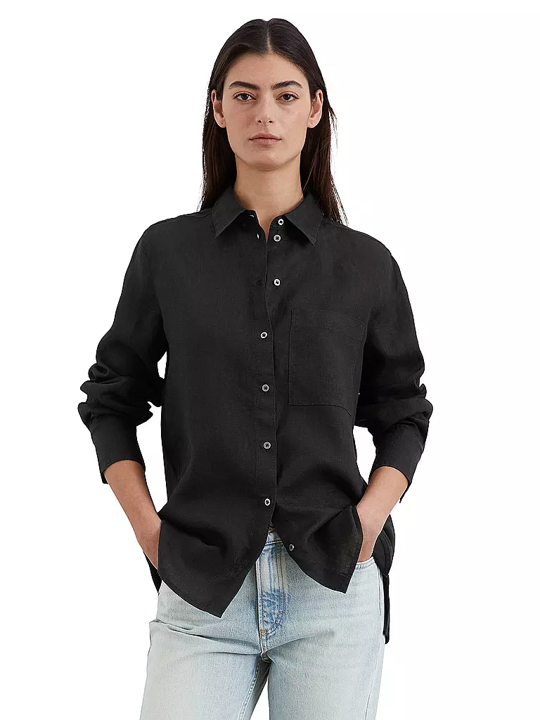 MARC O'POLO | Camicia di lino | Nero