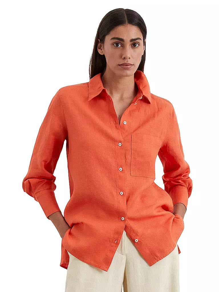 MARC O'POLO | Camicia di lino | Rosso