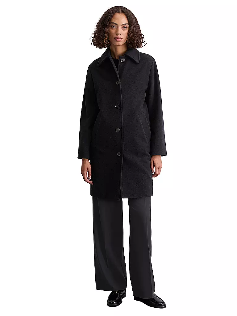MARC O'POLO | Cappotto di lana | Blu scuro