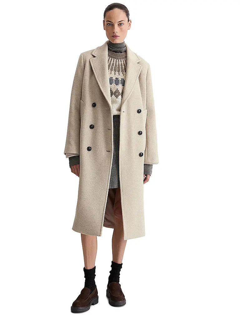 MARC O'POLO | Cappotto di lana | Crema