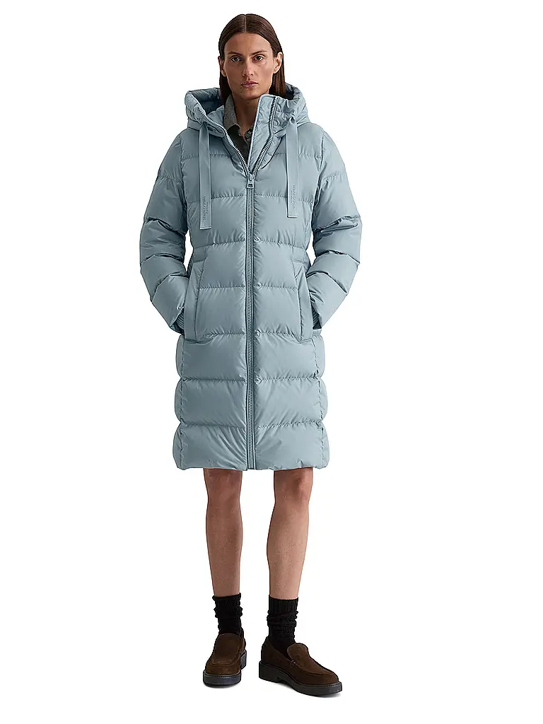 MARC O'POLO | Daunensteppmantel | Blu chiaro
