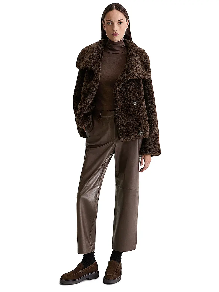 MARC O'POLO | Giacca effetto pelliccia | Marrone