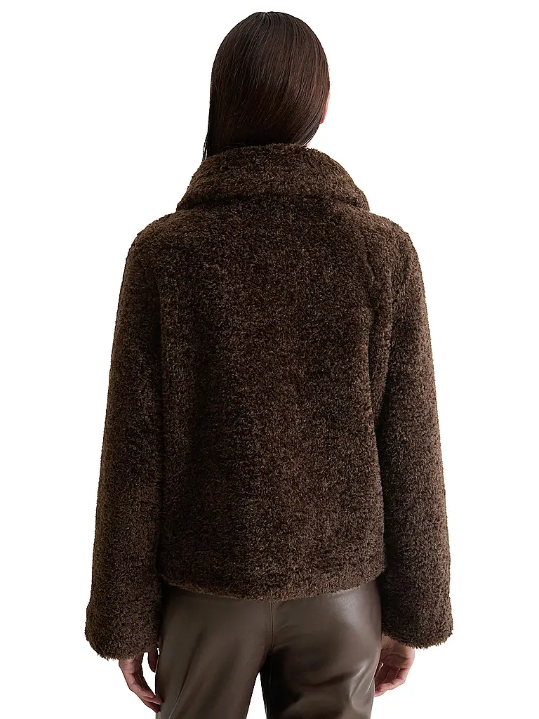 MARC O'POLO | Giacca effetto pelliccia | Marrone