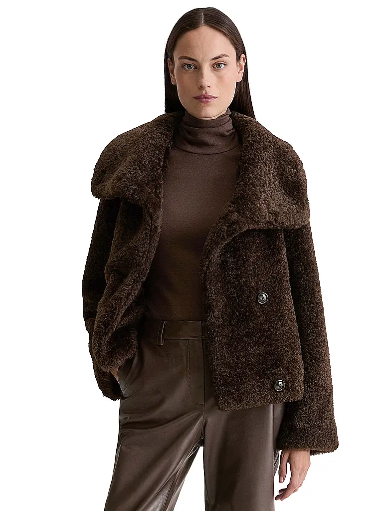 MARC O'POLO | Giacca effetto pelliccia | Marrone