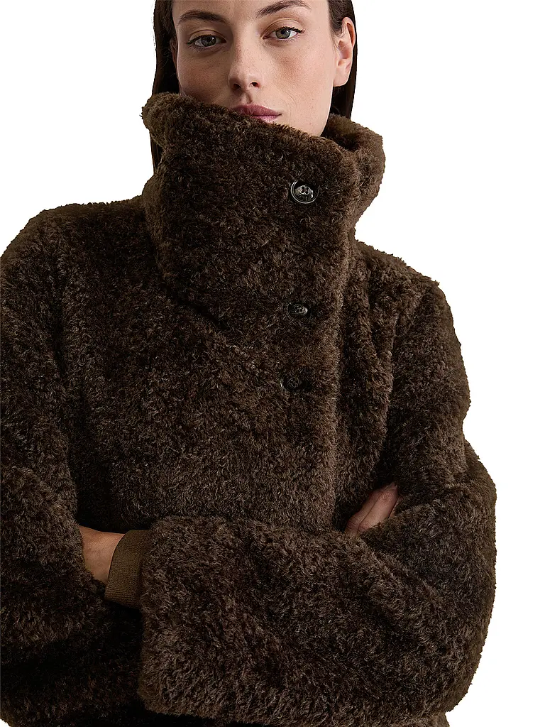 MARC O'POLO | Giacca effetto pelliccia | Marrone