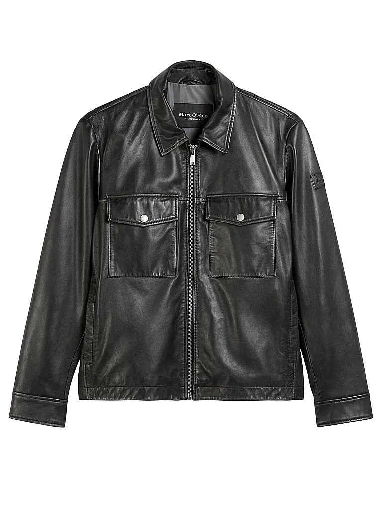 MARC O'POLO | Giacca in pelle | Nero