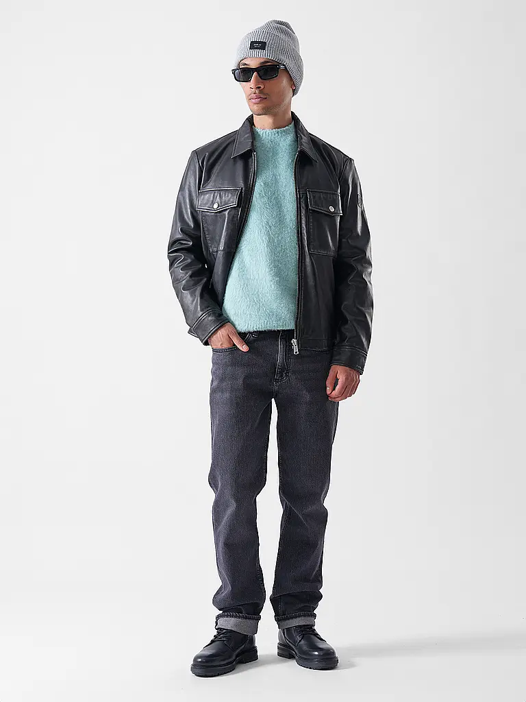 MARC O'POLO | Giacca in pelle | Nero