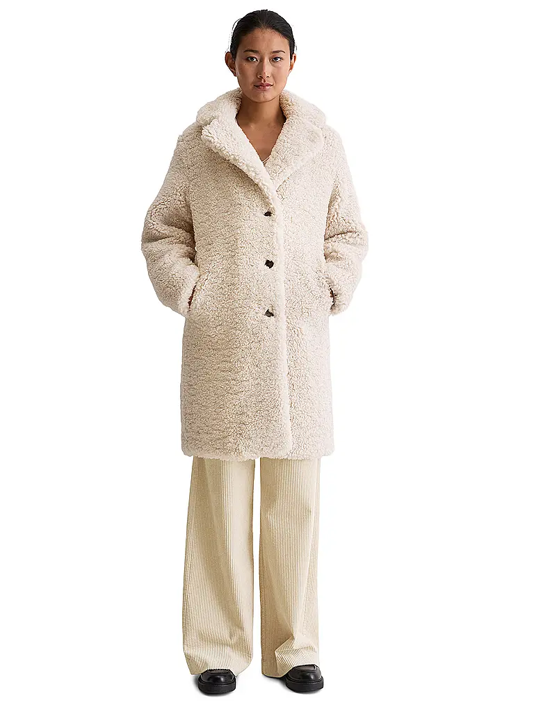 MARC O'POLO | Giacca in pelliccia sintetica | Crema