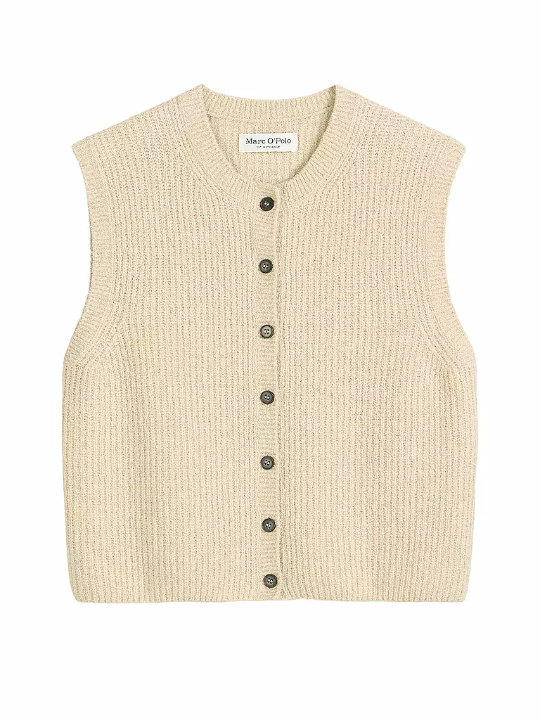 MARC O'POLO | Gilet in maglia | Crema