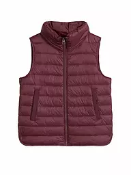MARC O'POLO | Gilet trapuntato | Rosso scuro