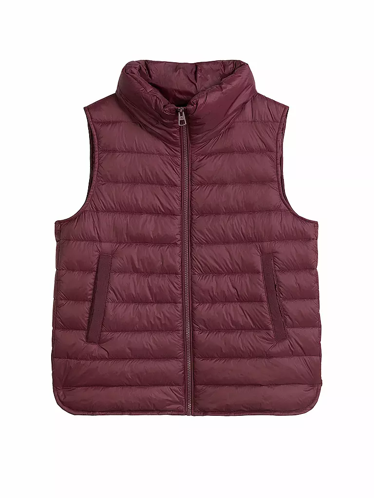 MARC O'POLO | Gilet trapuntato | Rosso scuro