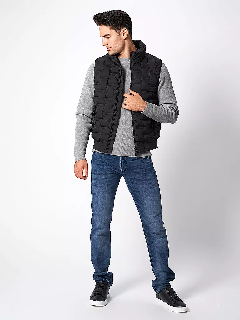 MARC O'POLO | Gilet trapuntato | Nero
