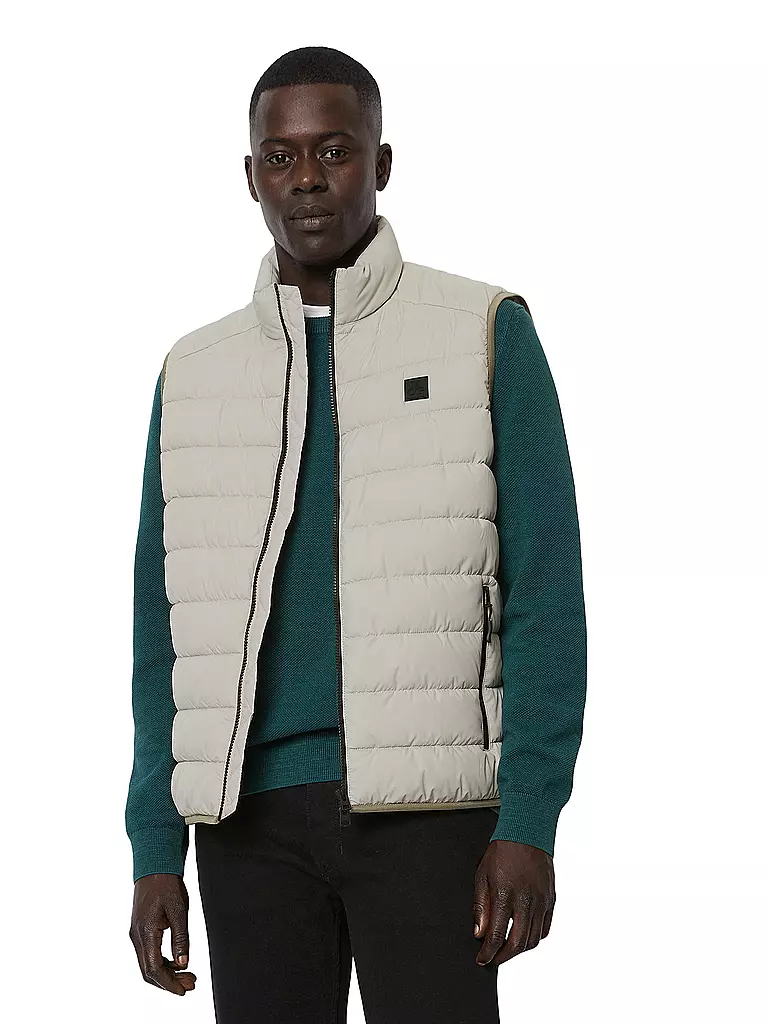 MARC O'POLO | Gilet trapuntato | Grigio