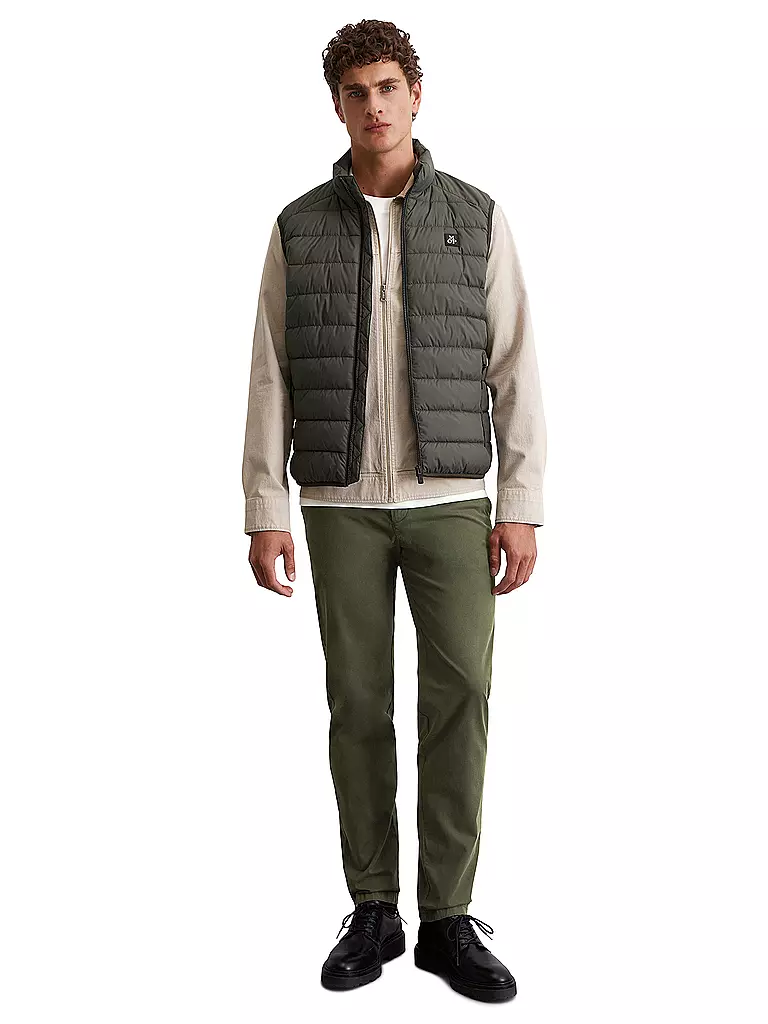 MARC O'POLO | Gilet trapuntato | Marrone