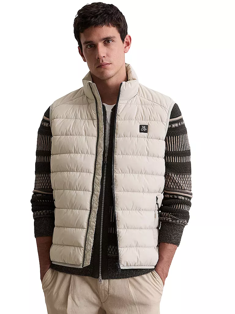 MARC O'POLO | Gilet trapuntato | Grigio