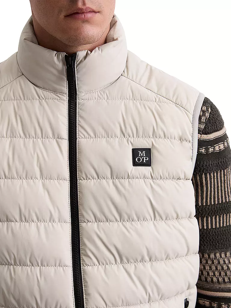MARC O'POLO | Gilet trapuntato | Grigio