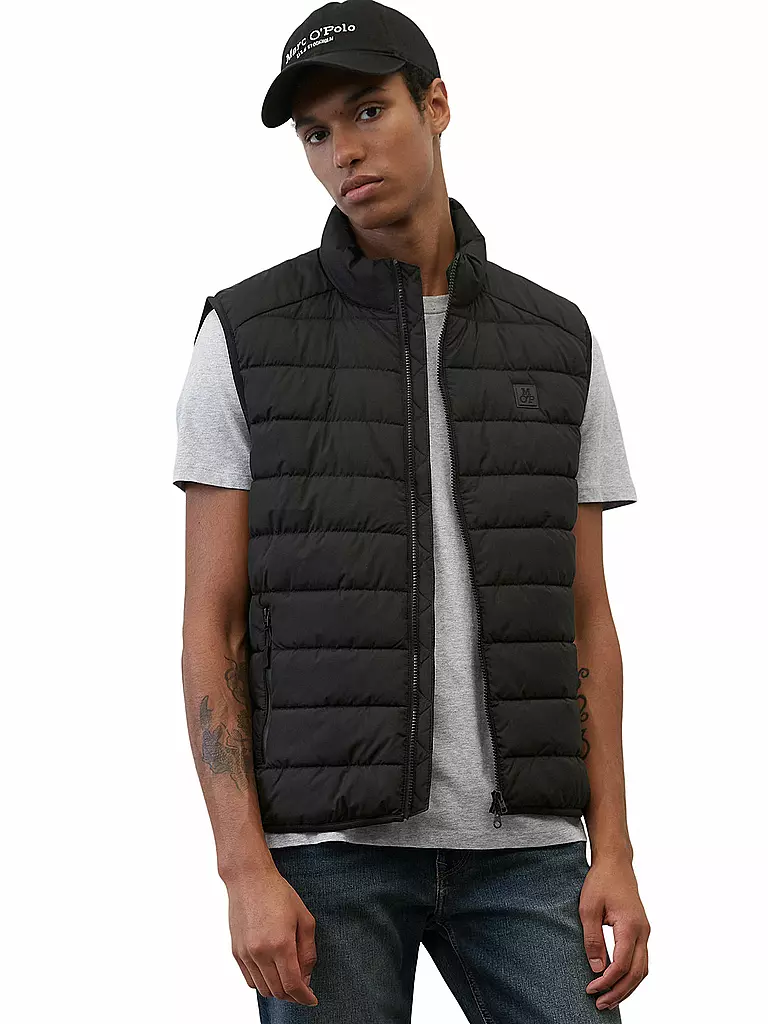 MARC O'POLO | Gilet trapuntato | Nero