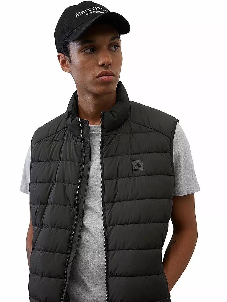 MARC O'POLO | Gilet trapuntato | Nero