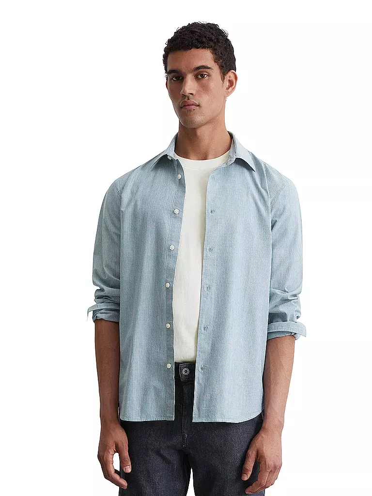 MARC O'POLO | Hemd Regular Fit  | Blu