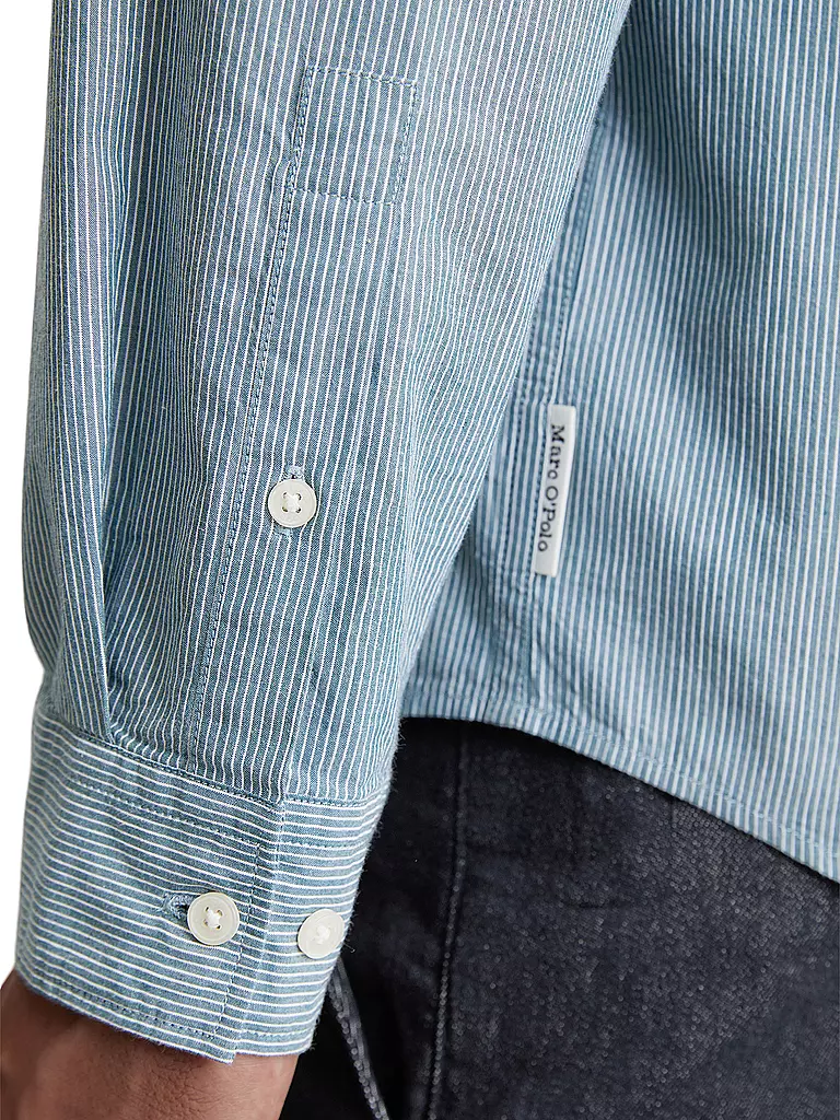 MARC O'POLO | Hemd Regular Fit  | Blu