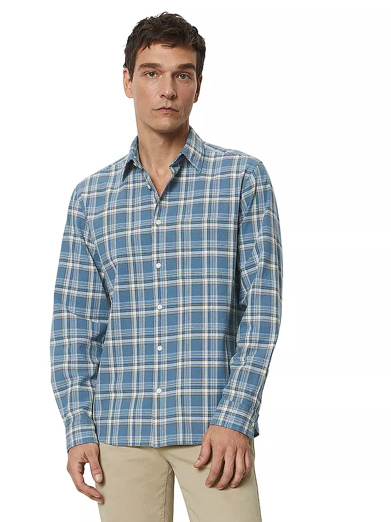 MARC O'POLO | Hemd Regular Fit | Blu