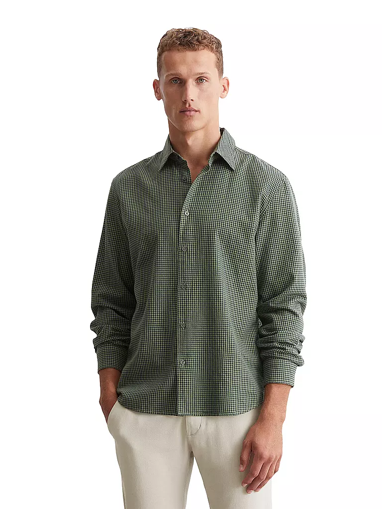MARC O'POLO | Hemd Regular Fit | Marrone