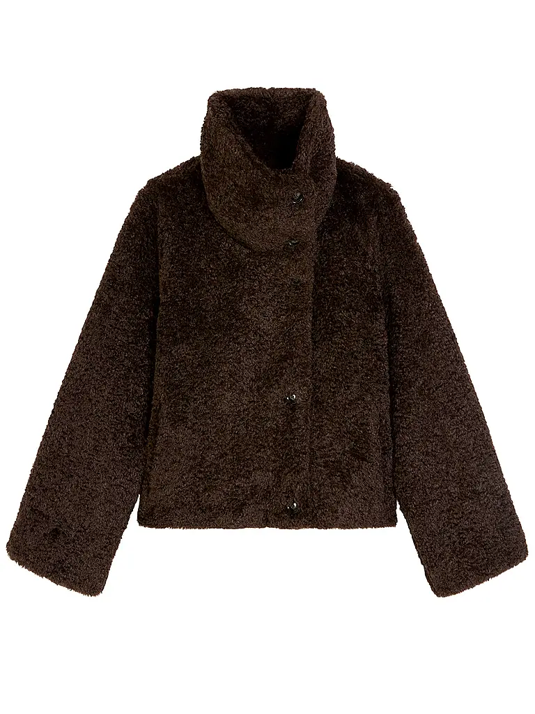 MARC O'POLO | Jacke in Felloptik | Marrone