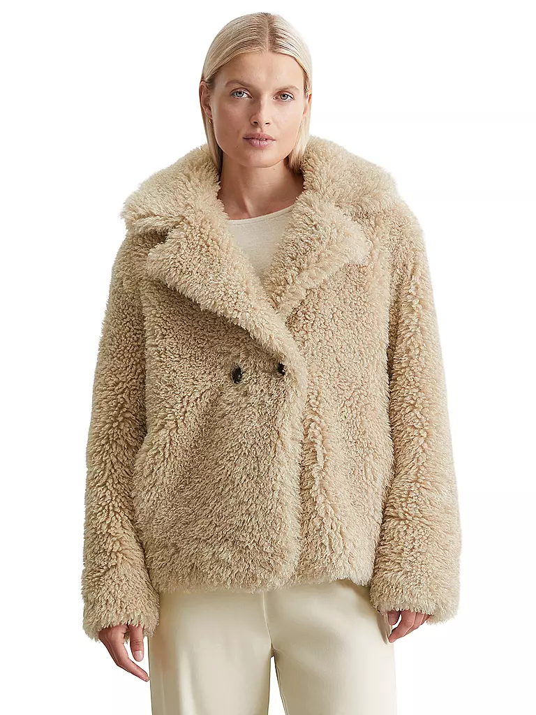 MARC O'POLO | Jacke in Felloptik | Cammello