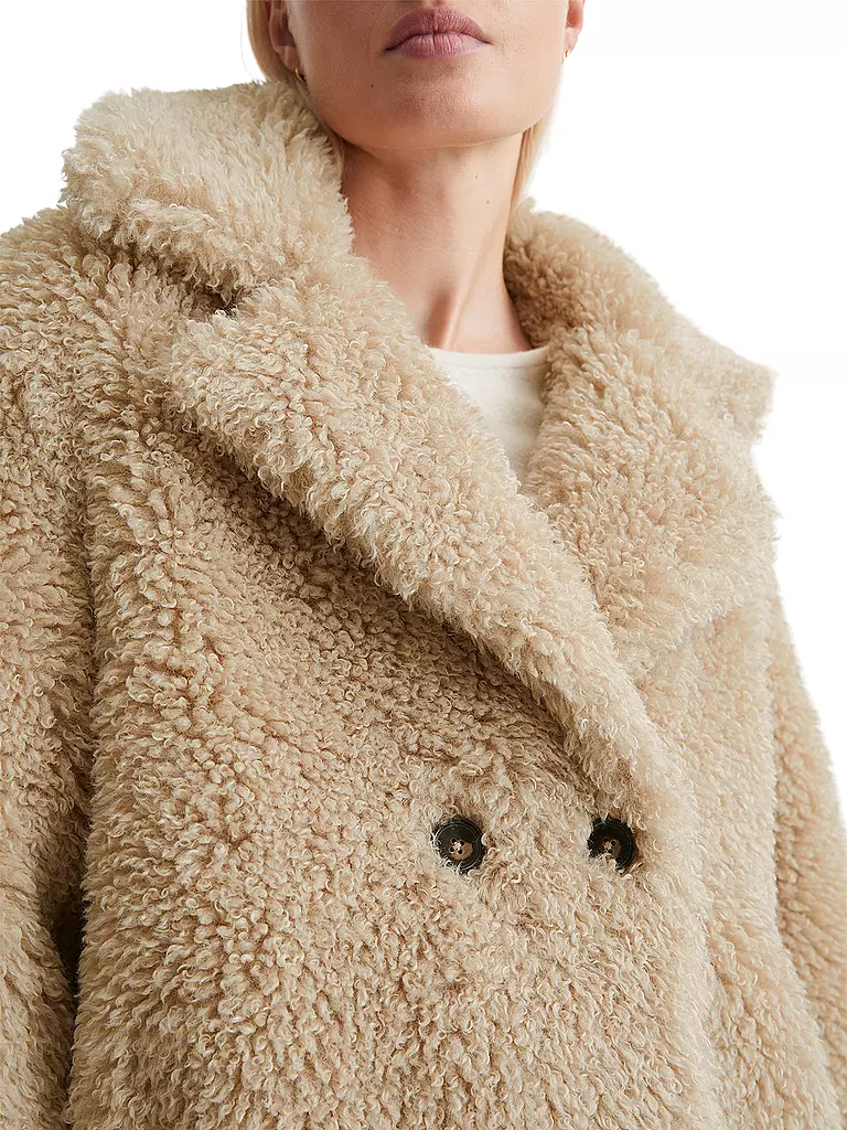 MARC O'POLO | Jacke in Felloptik | Cammello