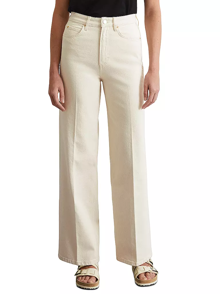 MARC O'POLO | Jeans a gamba larga | Crema