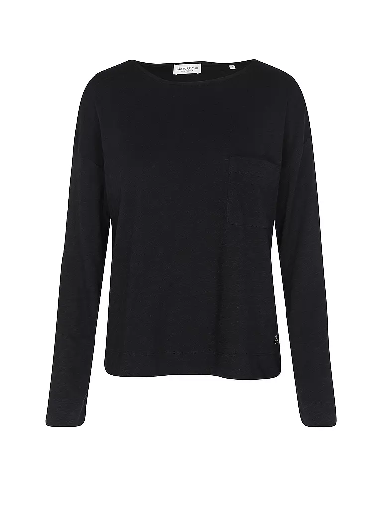 MARC O'POLO | Langarmshirt | Blu scuro