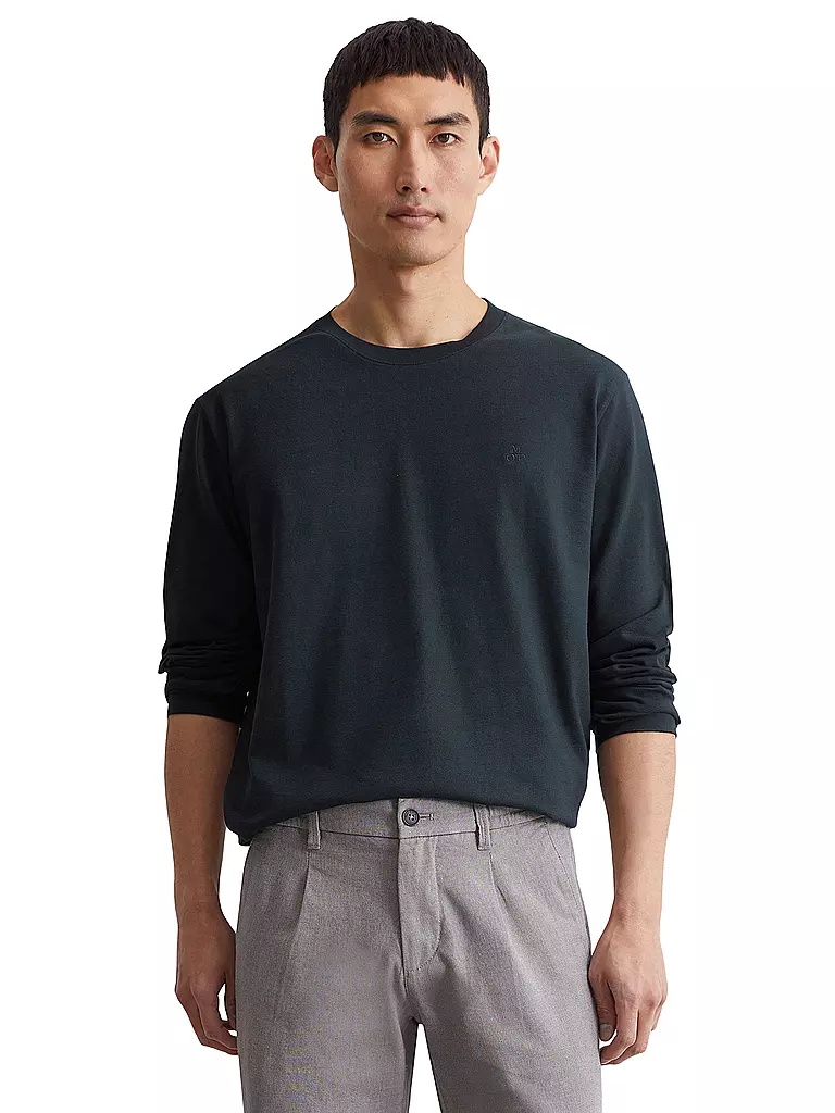 MARC O'POLO | Langarmshirt | Blu scuro
