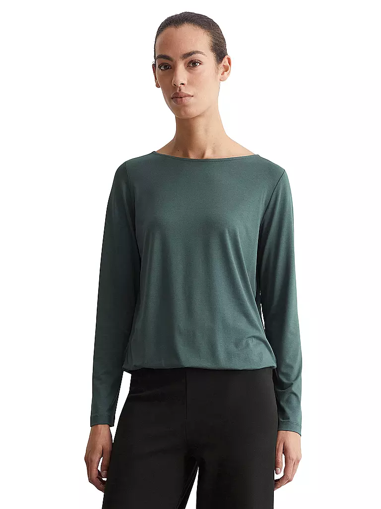 MARC O'POLO | Langarmshirt | Verde scuro