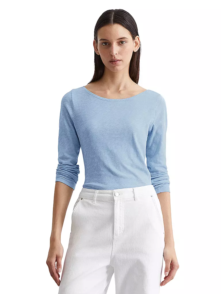 MARC O'POLO | Langarmshirt | Blu chiaro