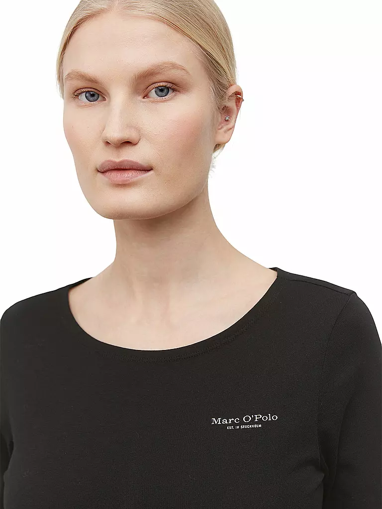 MARC O'POLO | Langarmshirt | Nero