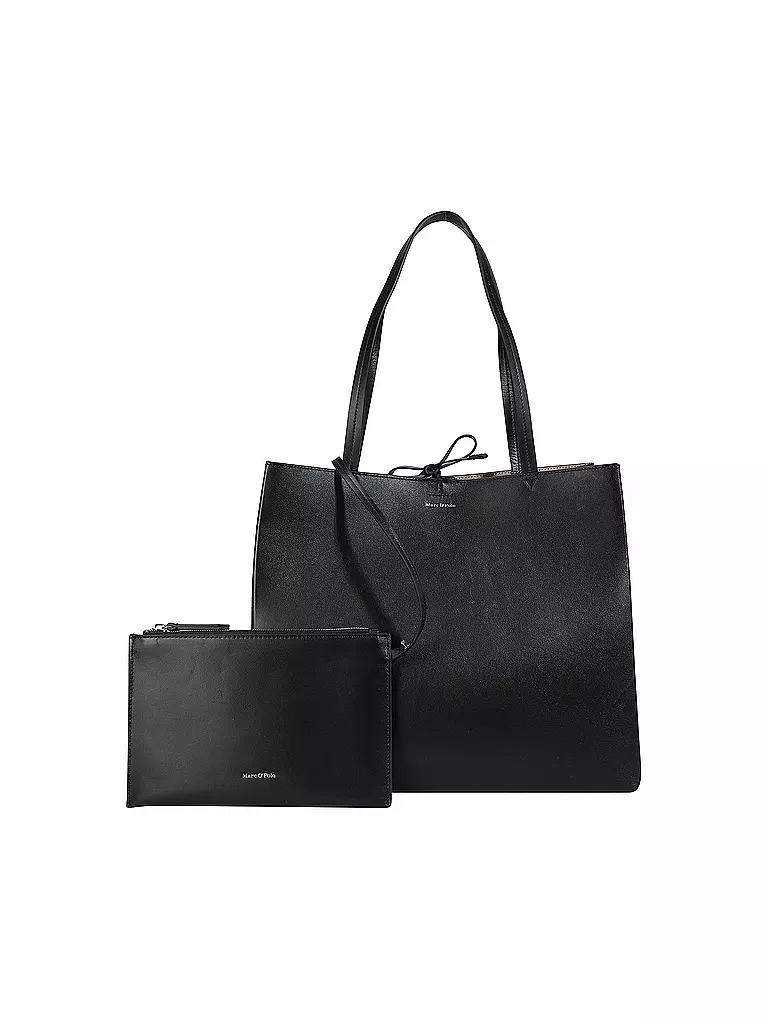 MARC O'POLO | Ledertasche - Shopper Large | Nero